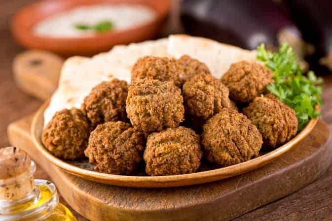 Crispy Oven Baked Falafel’s with Tahini Sauce